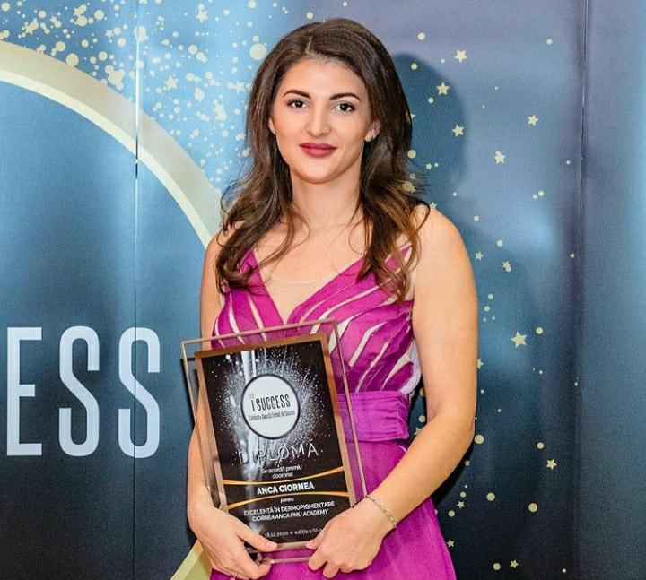 Anca Ciornea a fost premiată în cadrul galei ,,I Success – Femei de succes” 2020