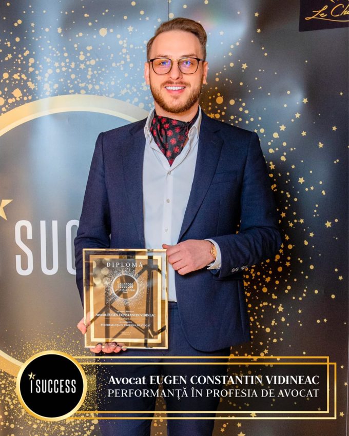 Constantin Eugen Vidineac a primit premiul pentru ,,Performanţă în avocatură”